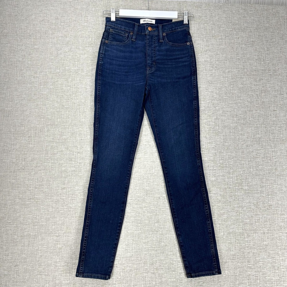 Madewell Jeans Womens 25 10" High-Rise Skinny Magic Pockets Denim Stretch